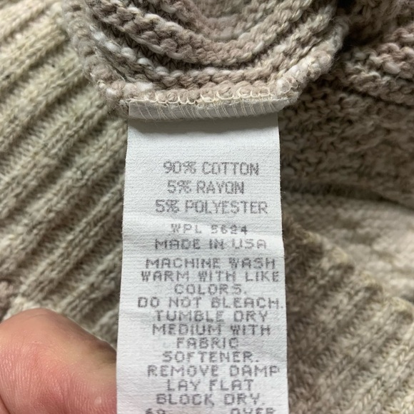 Shenandoah Large Vintage Sweater Grandpa Core 90's Neutral Textured - Picture 9 of 9
